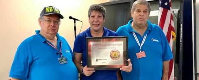 Jupiter Lighthouse Radio Group designated as a Special Service Club